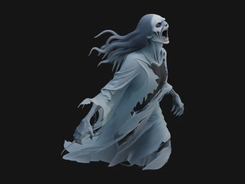 Dise&ntilde;o de estatua fantasma flotante 10 - Modelo de impresi&oacute;n 3D Modelo de impresión 3D