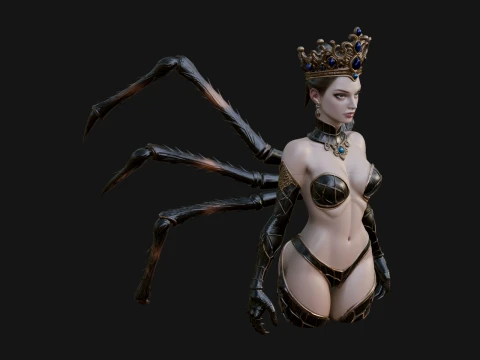 Spider Queen Statue Design 8 - 3D Print Model 3D Print Model