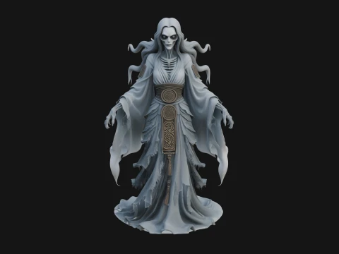 Floating Ghost Statue Design 11 - 3D Print Model 3D Print Model
