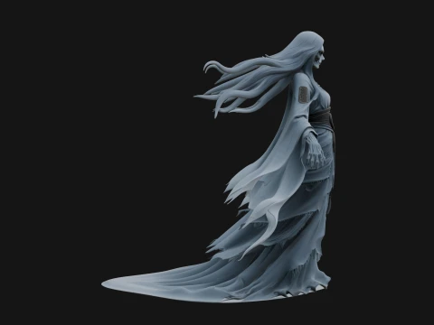 Floating Ghost Statue Design 11 - 3D Print Model 3D Print Model