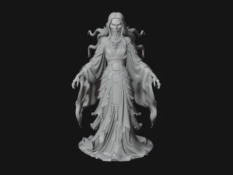 Floating Ghost Statue Design 11 - 3D Print Model 3D Print Model