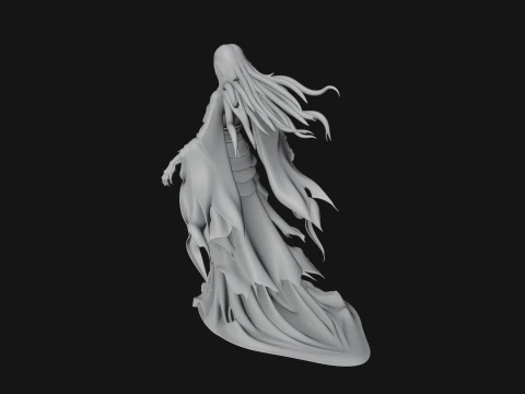 Floating Ghost Statue Design 11 - 3D Print Model 3D Print Model