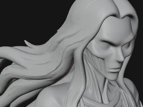 Floating Ghost Statue Design 11 - 3D Print Model 3D Print Model
