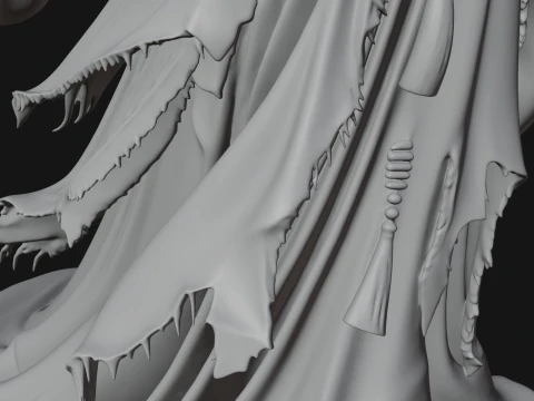 Floating Ghost Statue Design 11 - 3D Print Model 3D Print Model