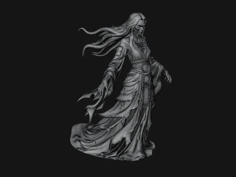 Floating Ghost Statue Design 11 - 3D Print Model 3D Print Model