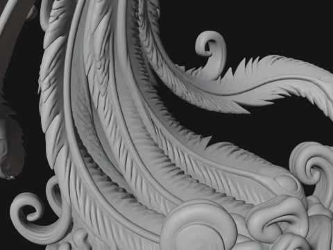 Rising Phoenix Bird Statue Design 4 - 3D Print Model 3D Print Model