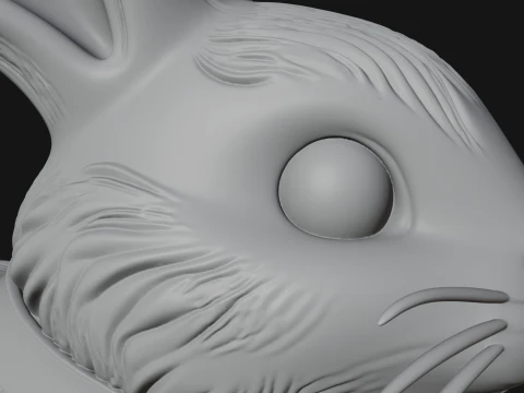 Chocolate Easter Bunny Statue Design 2 - 3D Print Model 3D Print Model