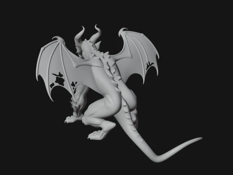 Gothic Gargoyle Statue Design 9 - 3D Print Model 3D Print Model