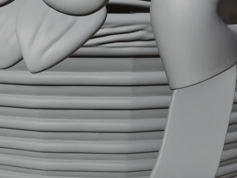 Easter Egg in Basket Ornament Design 2 - 3D Print Model 3D Print Model