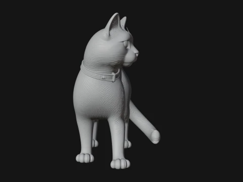 Black Cat Statue Design 3 - 3D Print Model 3D Print Model