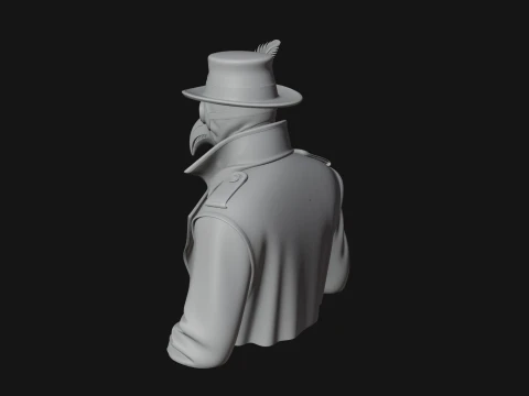 Plague Doctor Statue Design 9 - 3D Print Model 3D Print Model