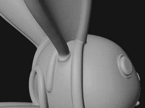 Rabbit Shaped Glass Lantern Model Design 1 - 3D Print Model 3D Print Model