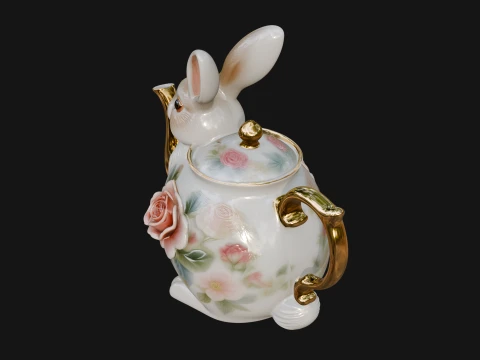 Rabbit Shaped Teapot Model Design 3 - 3D Print Model 3D Print Model