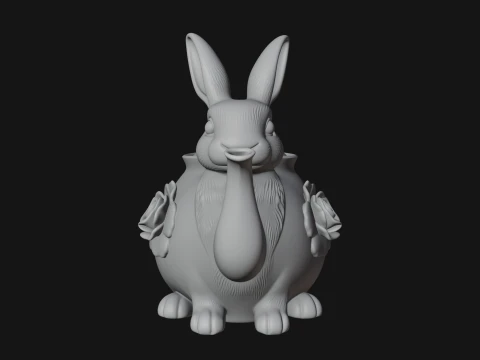 Rabbit Shaped Teapot Model Design 3 - 3D Print Model 3D Print Model