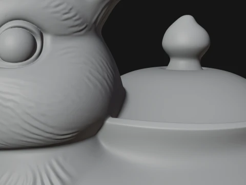 Rabbit Shaped Teapot Model Design 3 - 3D Print Model 3D Print Model