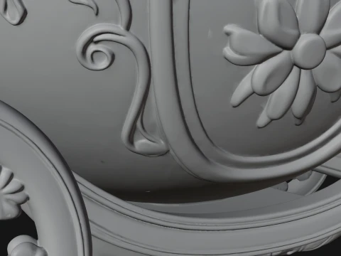 Easter Egg Carriage Model Design 4 - 3D Print Model 3D Print Model