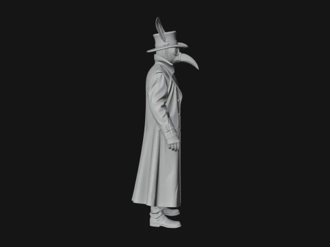 Plague Doctor Statue Design 11 - 3D Print Model 3D Print Model