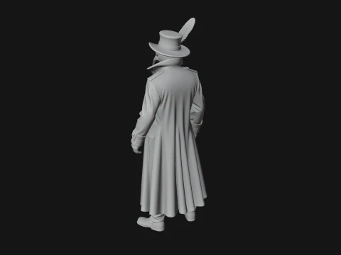 Plague Doctor Statue Design 11 - 3D Print Model 3D Print Model