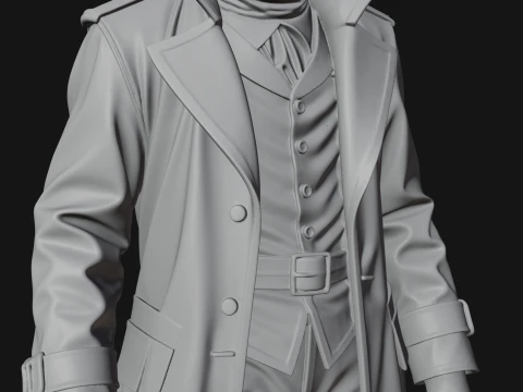 Plague Doctor Statue Design 11 - 3D Print Model 3D Print Model