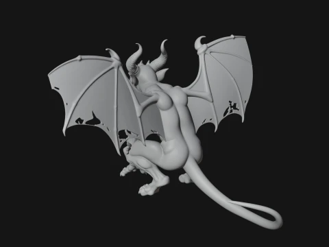 Gothic Gargoyle Statue Design 11 - 3D Print Model 3D Print Model