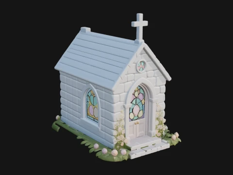 Easter Blossom Chapel House Design 4 - 3D Print Model 3D Print Model