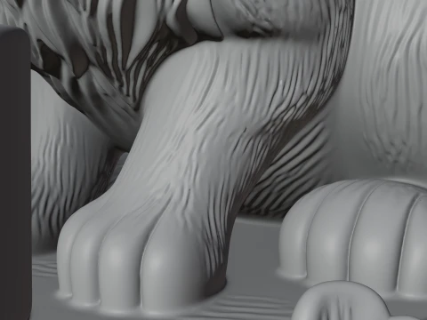 Rabbit Candle Holder Statue Design 3 - 3D Print Model 3D Print Model