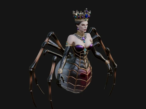 Spider Queen Statue Design 11 - 3D Print Model 3D Print Model