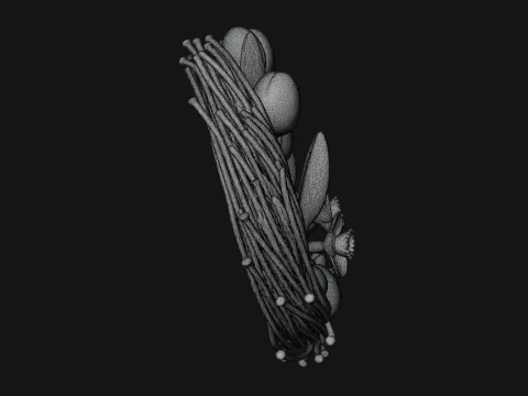 Spring Tulip Wreath Ornament Design 3 - 3D Print Model 3D Print Model