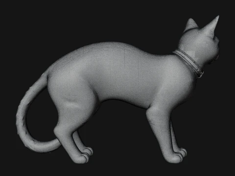 Black Cat Statue Design 4 - 3D Print Model 3D Print Model