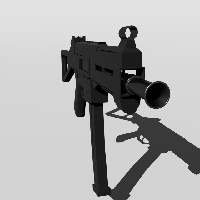 SUBMACHINE-GUN UMP-45 Modello 3D .c4d .max .obj .3ds .fbx .stl .blend 