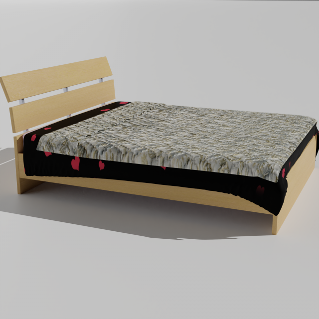 Bed Model 3D .c4d .max .obj .3ds .fbx .stl .blend 