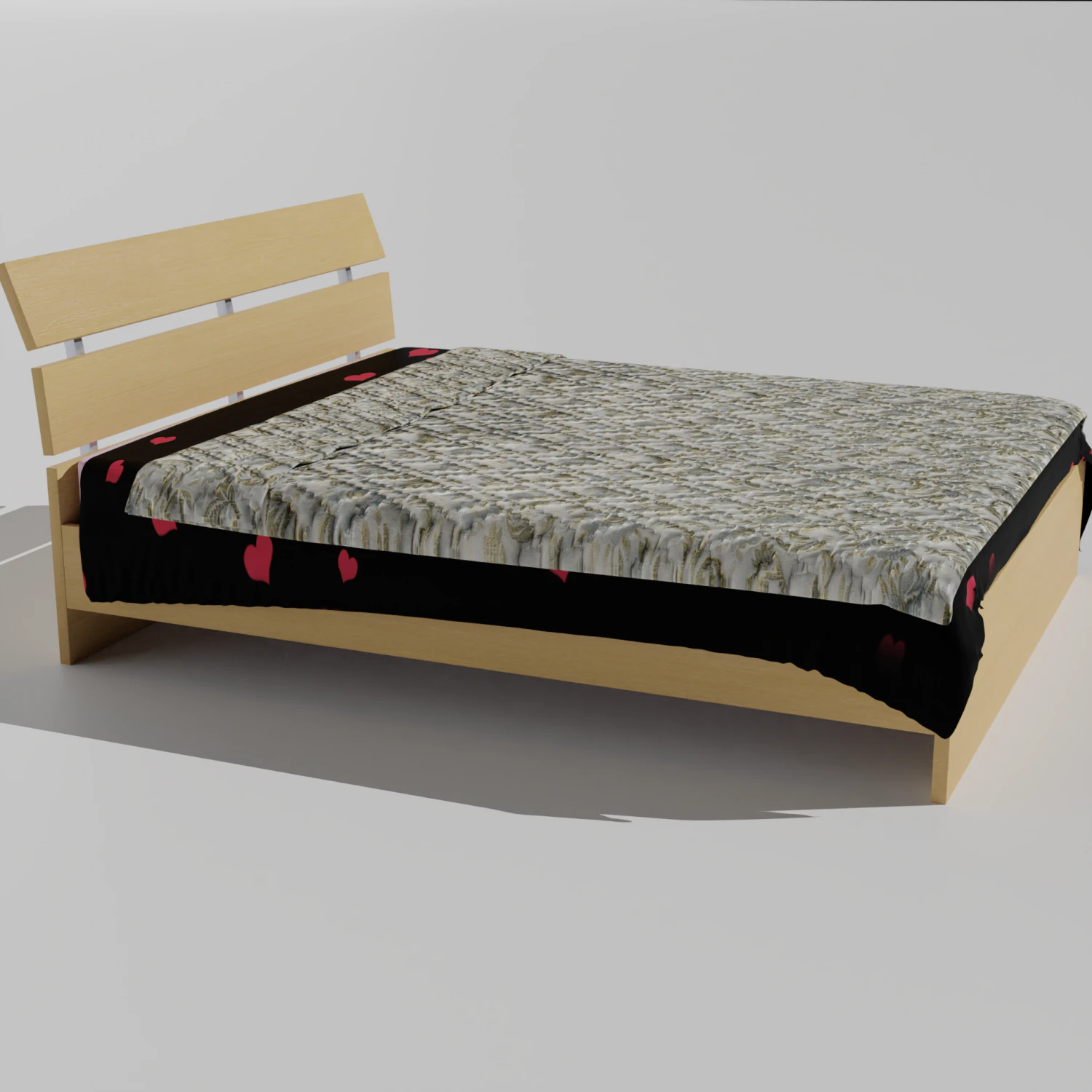 Bed 3D Model .c4d .max .obj .3ds .fbx .stl .blend