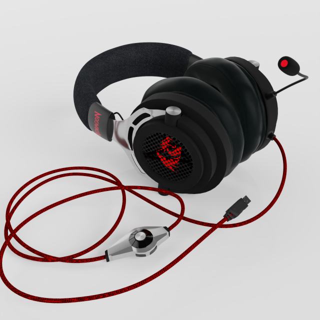 Headphones 3D Model .c4d .max .obj .3ds .fbx .stl .blend