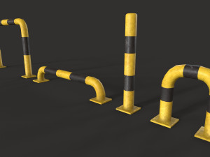 Protection Barrier Low-poly 3Dモデル