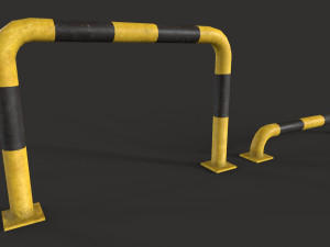 Protection Barrier Low-poly 3Dモデル