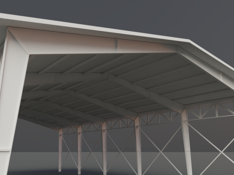 Hangar Free low-poly 3D Model