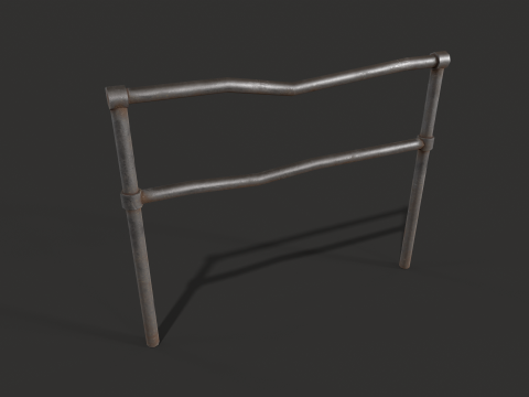 Fence Metal set 3Dモデル