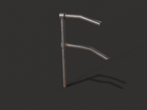 Fence Metal set 3Dモデル