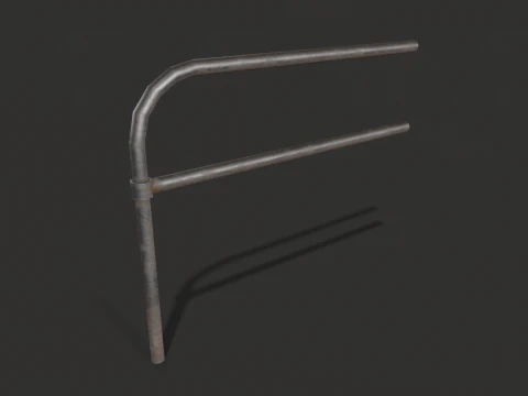 Fence Metal set 3D Model