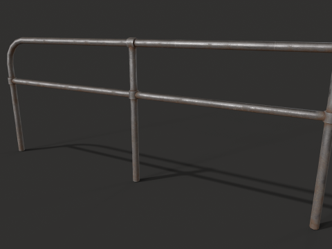 Fence Metal set 3Dモデル
