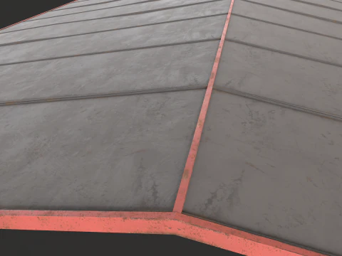 Warehouse Hangar low poly game ready 3D Model