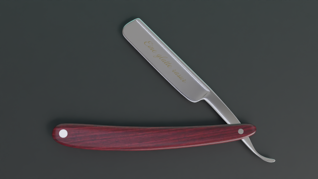 Straight razor 3Dモデル .c4d .max .obj .3ds .fbx .stl .blend 