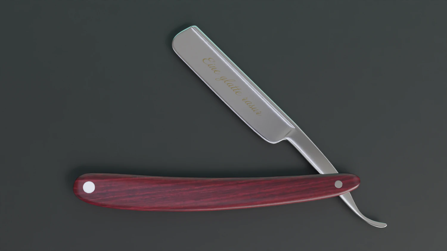 Straight razor 3D Model .c4d .max .obj .3ds .fbx .stl .blend 