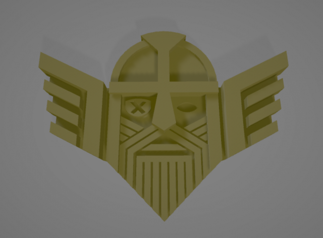 ODINSHIELD 3D Принт Модель .c4d .max .obj .3ds .fbx .stl .blend 