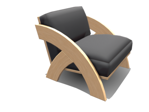 Vintage Armchair Model 3D