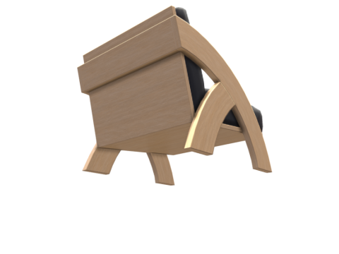 Vintage Armchair Model 3D