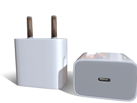 Apple Adapter 3D Model