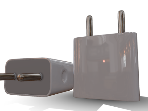 Apple Adapter 3D 模型