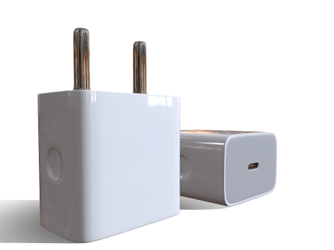 Apple Adapter 3D 模型