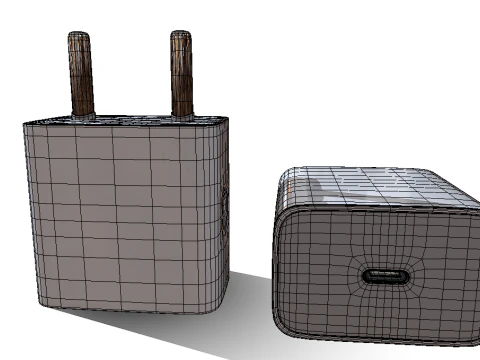 Apple Adapter 3D Model